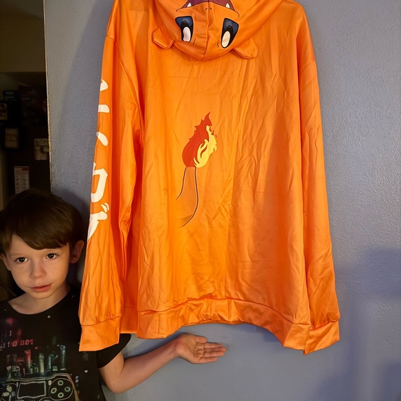 Charmander Pokémon Hoodie with Pocket - Picture 2 of 5